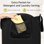 House Again Upgraded Polyester Pop-up Laundry Hamper, 70L (18.5 Gal) Laundry Basket with Durable Handles, Solid Bottom, High Carbon Steel Frame and Side Pocket, Easy to Open and Fold Flat for Storage - Image 8
