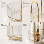 360° Rotating Organizer, Lazy Susan Bathroom Counter Organizer for Perfume, Skincare, Makeup & Cosmetic Storage, Vanity Countertop Organizer, Clear, 3-Tier - Image 5