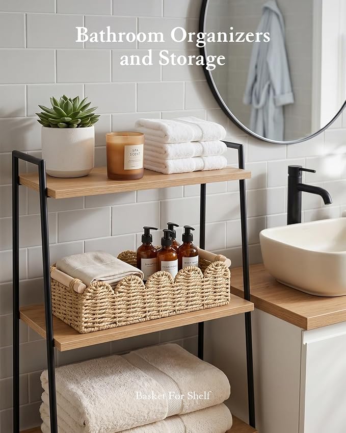 Toilet Paper Storage Basket for Toilet Tank, Bathroom Organizer - Image 4