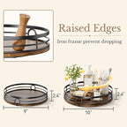 2 Pack 9" 10" Lazy Susan Turntable Organizer for Table Top - Image 2