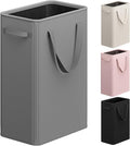 Optish 75L Slim Laundry Hamper, Large Laundry Basket With Handles, Narrow Laundry Basket for Dorm, Bedroom, Living Room, Collapsible Laundry Hamper, Grey by Optish