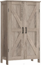 Homleke 43.3" H Farmhouse Bathroom Storage Cabinet with Adjustable Shelves - Image 9