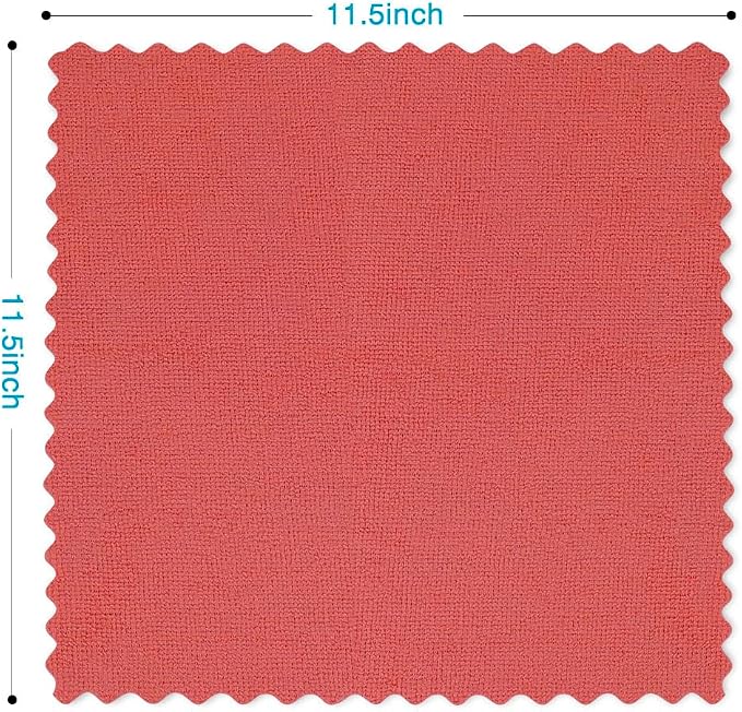 Orighty Microfiber Cleaning Cloth, 800 Pack Highly Absorbent Cleaning Rags, Household Cleaning Supplies, Reusable Microfiber Towels Lint Free Cloths for House, Kitchen, Car Care, 12x11 inch, Red - Image 4