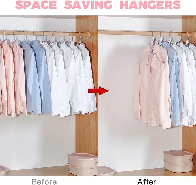 50 PCS Hanger Connector Hooks, Closet Hanging Organizer - Image 2