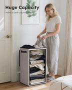 SOLEDI 90L Laundry Hamper with Lid, Large Collapsible Laundry Basket - Image 3
