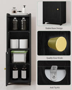 Hzuaneri Bathroom Storage Cabinet, Narrow Toilet Paper Cabinets with Doors - Image 6