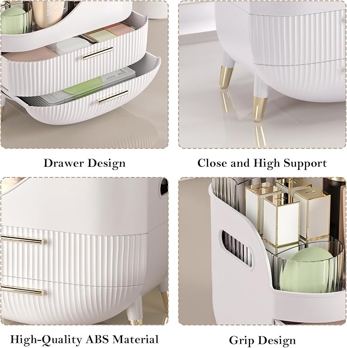 Makeup Organizer for Vanity, Large Capacity Skincare Organizer Countertop - Image 7