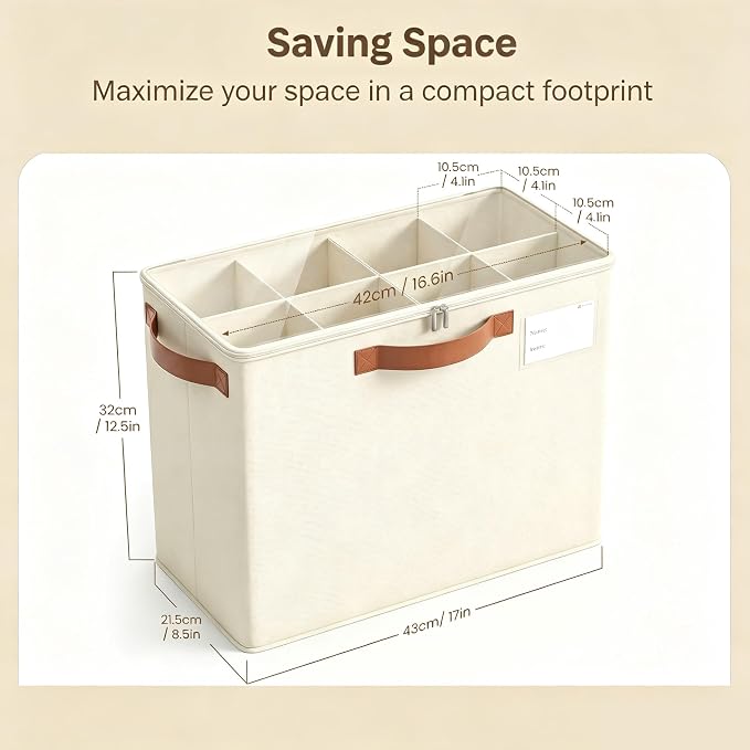 Varhomax Shoe Organizer Box for Closet, Small Foldable Shoe Storage Basket - Image 3