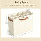 Varhomax Shoe Organizer Box for Closet, Small Foldable Shoe Storage Basket - Image 3