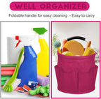 17L Cleaning Caddy for Cleaning Supplies with Handle,Cleaning Supplies Organizer Bucket for Home Garden - Image 6
