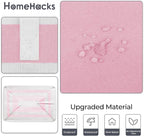 HomeHacks 2 Pack Large Laundry Baskets, Laundry Hampers Bags (Pink 125Lx2) | Waterproof, Freestanding, Collapsible Clothes Hamper with Reinforced Handles in Laundry Room, Dorm, Bathroom, Bedroom - Image 5