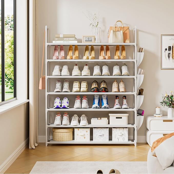 OYREL Shoe Rack 7 Tier Tall 28-35Pairs Organizer Storage - Image 4