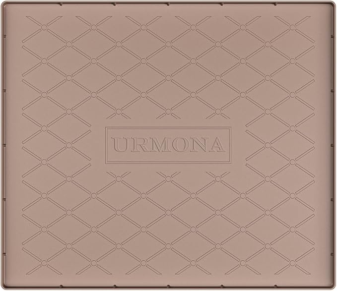 URMONA Under Sink Mat 22 x 22 in, Waterproof Silicone Cabinet Protector by URMONA