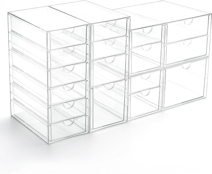 Prsildan 17 Drawers Teacher Toolbox Office Supply Organizer, Set of 4 - Image 8