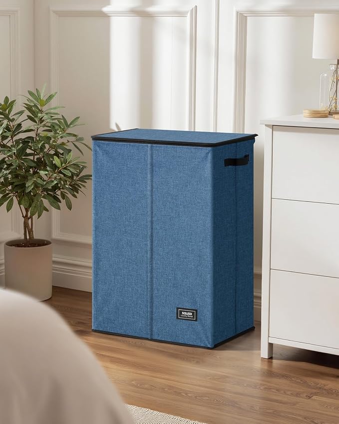 SOLEDI 130L Laundry Hamper with Lid, Large Collapsible Laundry Basket - Image 9