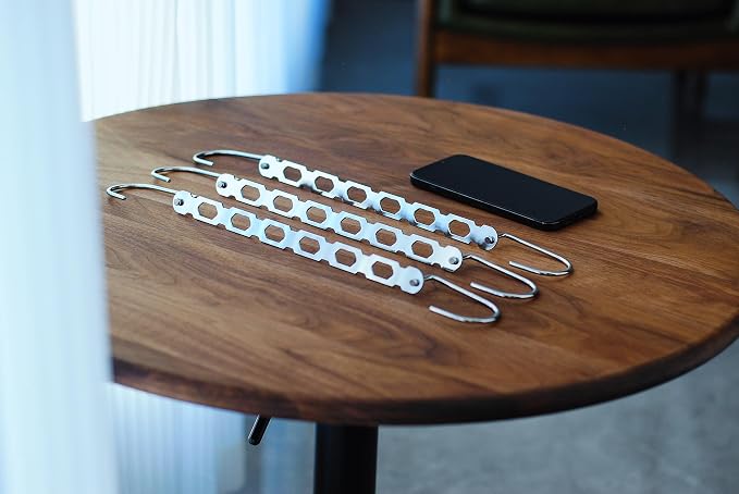 Metal Space Saving Hangers for Clothes, Collapsible Hanger Organizer 10Pack - Image 5
