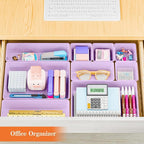 SpaceHacks 25 PCS Plastic Drawer Organizer, 4-Size Versatile Organizer Trays & storage Bins - Image 7