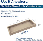 Spacewiser Countertop & Vanity Silicone Tray - Small 7.7" Kitchen Soap Tray - Image 3