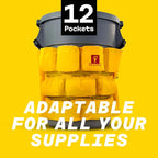 Trash Can Caddy Bag | Brute/Uline Compatible | Fits 32-55 Gallon Can XL Size | 12 Pockets | Heavy Duty Vinyl | Cleaning Supplies Caddy Organizer. - Image 2