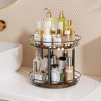 LAMU 2 Tier Lazy Susan Turntable Rotating Spice Rack Organizer for Cabinet - Image 6