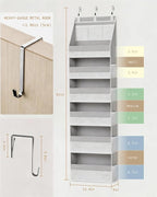 KMSCO Over The Door Organizer 6 Large +13 Mesh Side Pockets - Image 2