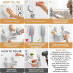 LEVERLOC Shower Caddy Suction Cup Set Shower Organizer & Soap Holder, Grey - Image 5