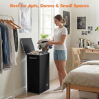 SOLEDI 100L Laundry Hamper with Lid, Large Collapsible Laundry Basket - Image 2