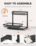 Sevenblue 2-Pack 2-Tier Height Adjustable Under Sink Organizer & Storage - Image 9