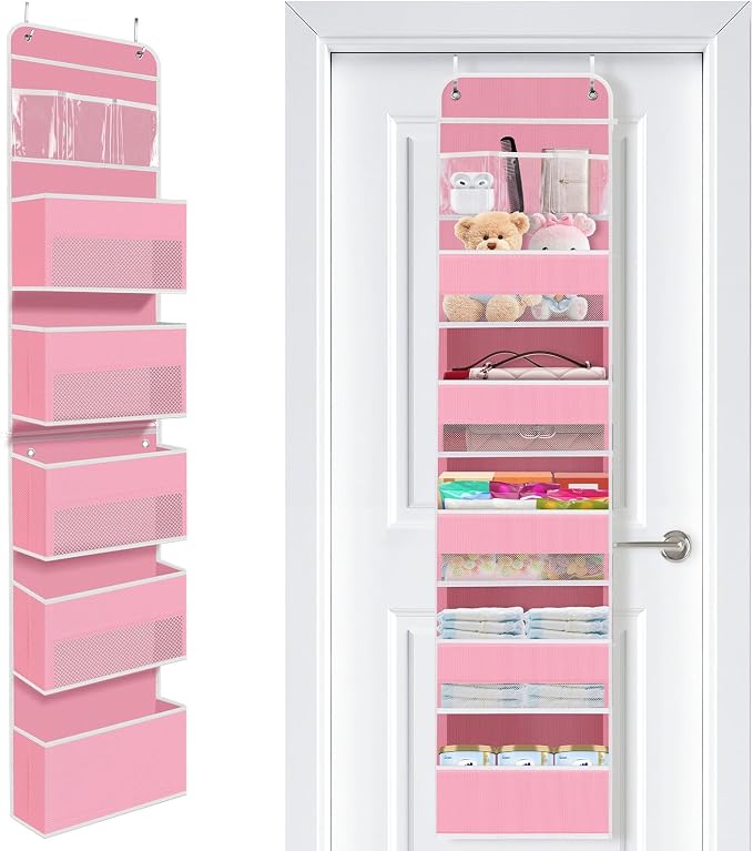Over the Door Organizer, Large Pocket Hanging Storage with 40lb Capacity by Unknown