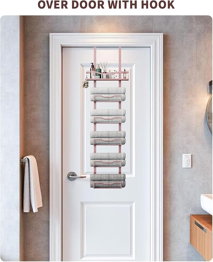 Aetyord Hanging Towel Racks for Bathroom Storage - Image 2