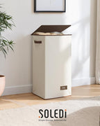 SOLEDI Slim Laundry Basket with Lid, Narrow Laundry Hamper for Small Space - Image 9