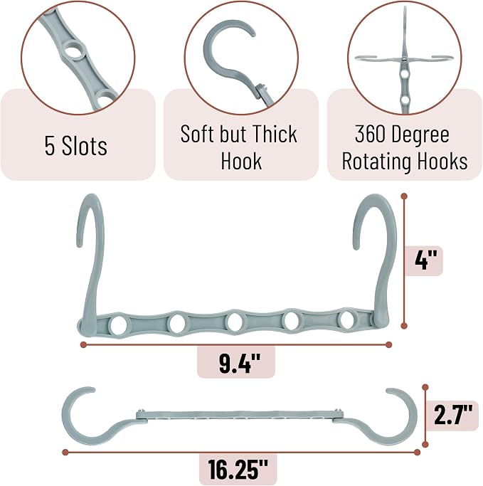 Mr. Pen- Space Saving Hangers for Clothes, 12 pcs, Pastel Horizon Colors - Image 3