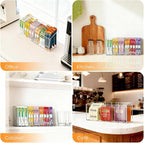 Aieve 2 Pack Drink Packet Organizer, Water Drink Packet Holder with Removable Dividers for Pantry Organizers and Storage, Water Flavor Powder Mix Holder for Kitchen Storage Organization - Image 9