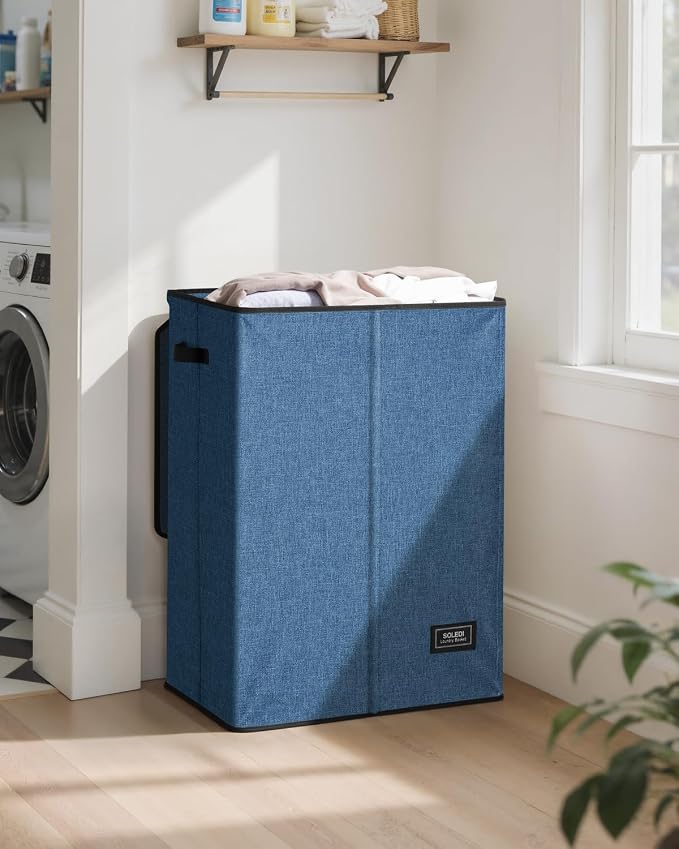 SOLEDI 130L Laundry Hamper with Lid, Large Collapsible Laundry Basket - Image 2