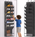 Over the Door Shoe Organizer for 16-20 Pairs, Black by VERONLY