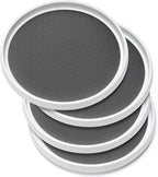 12-Inch Non-Skid Turntable Lazy Susan Organizer [4 Pack] - Spinning Rack for Cabinet Table Top, Pantry Organization Storage, Kitchen, Fridge, Vanity, Countertop, Under Sink Organizing, Spice Spinner - Image 9