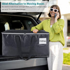 Fabspace Heavy Duty Moving Bags, 93L Collapsible Storage Totes, 8-Pack - Image 5