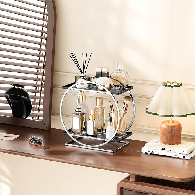 Bathroom Counter Organizer, 2-Tier Perfume Organizer for Dresser - Image 6