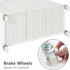 WOWLIVE Laundry Hamper 3 Section with Lid, 142L Laundry Basket with Wheels - Image 7