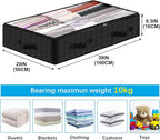 BiCINE 90L Under Bed Storage Containers, 8 Pack Foldable Closet Organizers and Storage Bins with Lid Clothes Underbed Storage Bags for Wrapping Paper, Blanket, Comforter, Towels, Sweaters, Pillows - Image 5