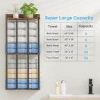 Towel Racks for Bathroom Wall Mounted, Updated 4 Bar Wall Towel Holder - Image 4