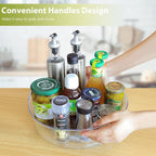 Guzon 2 Pack Lazy Susan Turntable, 11.5" Rotating Organizer with Handles - Image 4