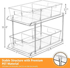 Fabspace Bathroom Under Sink Organizers and Storage, 2 Tier, 2 Packs - Image 2