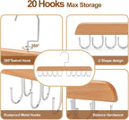 TOPIA HANGER 2 Pack Bra Hanger for Closet, Premium Wooden Tank Top Hangers - Image 7