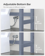 SONGMICS 3-Tier Bamboo Over The Toilet Storage, Adjustable Shelf, 66.9''H - Image 5