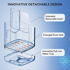 3 Slots Detachable Toothbrush Holders Wall Mounted for Bathrooms - Image 5