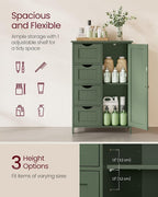 VASAGLE Floor Storage Cabinet, Farmhouse, 4 Drawers and 1 Door,32.3" H - Image 4