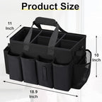 Wearable Large Cleaning Caddy Bag for Housekeepers (Black) - Image 2