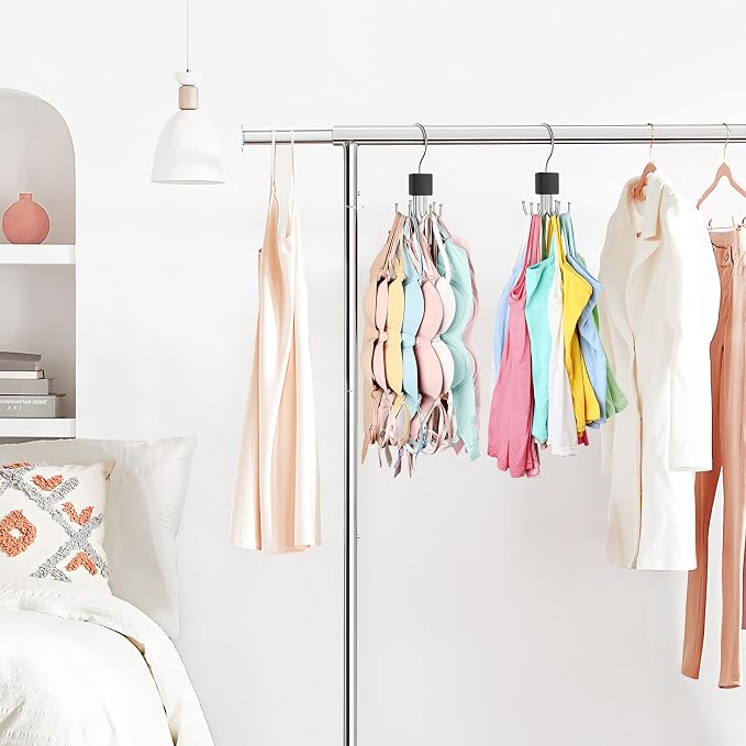 2 Pack Tank Top Hanger, Bra Hanger for Closet Organizer Max 36 Capacity - Image 8