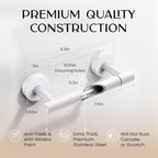 Day Moon™ - Toilet Paper Holder - Modern Roll Holder for Bathroom - 1 Pack - Wall Mount - Classic, White - Image 2